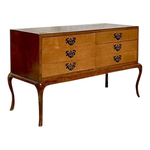 Vintage Italian Low Chest of Drawers For Sale