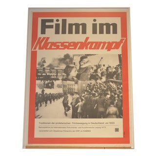 Film Poster, Film im Klassenkampf (Film in Class Struggle), Leipzig, Germany, 1973 For Sale