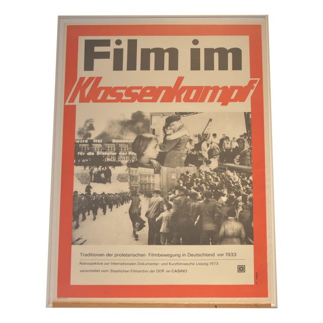 Film Poster, Film im Klassenkampf (Film in Class Struggle), Leipzig, Germany, 1973 For Sale