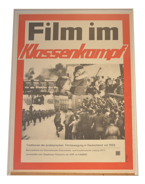 Film Poster, Film im Klassenkampf (Film in Class Struggle), Leipzig, Germany, 1973