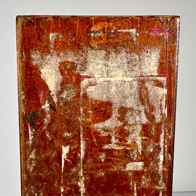 19th Century Early American Walnut Dovetail Slide Lid Candle Box For Sale - Image 13 of 16