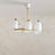 Mid-Century Modern Italian Reticello Murano Glass Chandelier Attributed to Ercole Barovier, 1940s For Sale - Image 3 of 13