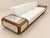 1970s Large Designer Sofa With Floating Side Tables, Split Pencil Reed For Sale - Image 9 of 13