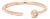 Diamond Negative Space Band Ring, 18k Rose Gold, Ring Size 6.25 For Sale