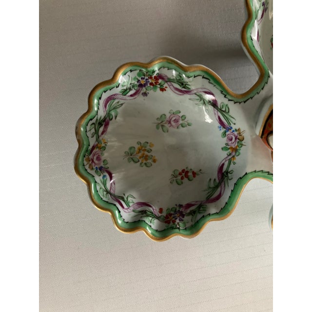 Vintage Hand Painted Ceramic Fish Handle Divided Dish For Sale In New York - Image 6 of 7