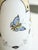 Matching Pair of Antique Bristol Glass Vases With Hand Painted Flowers & Butterflies For Sale - Image 11 of 17