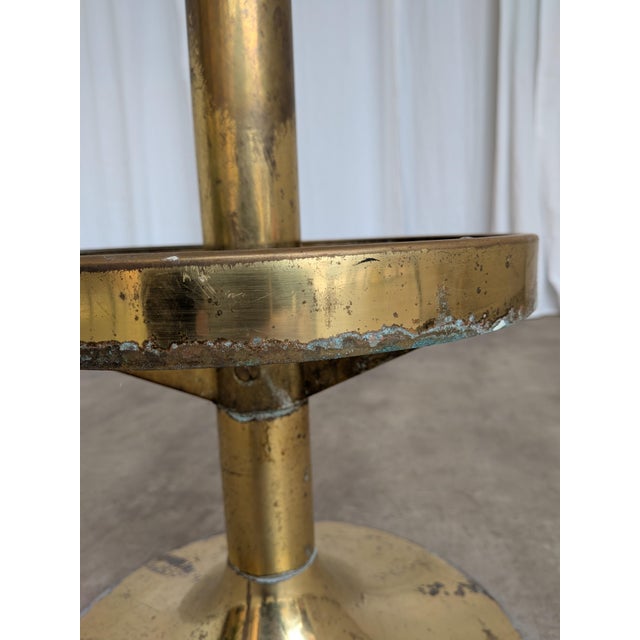 Mid-Century Modern Italian Brass Bar Stool, 1960s For Sale - Image 11 of 18