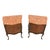 This antique pair of French walnut nightstands reflects refined craftsmanship and classic materials characteristic of...