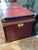 Vintage Wood and Metal Travel Trunk, Italy, 1950s, in Good conditions. Designed 1950 to 1959