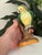 Mid 20th Century Vintage Italian Majolica Ceramic Parrot Figurine Hand Painted Made in Italy Bird on Branch For Sale - Image 5 of 10