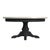 Spritely Home Accent Furniture Danielle 38 in. W Round Marble and Wood Pedestal Coffee Table, Washed Black For Sale - Image 4 of 7