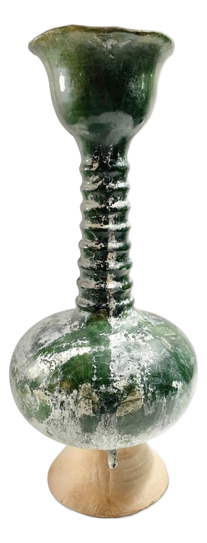 Vintage Chinese Tang Dynasty Style Green Glazed Vessel