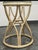 Late 20th Century McGuire Furniture Round Rattan Glass Dining Table, Vintage For Sale - Image 5 of 12