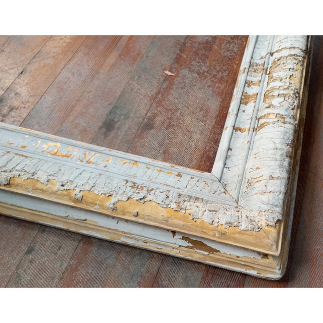 20th Century Rustic Wabi Sabi Newcomb-Macklin Gilt Plaster Painting Picture Frame For Sale In New York - Image 6 of 12