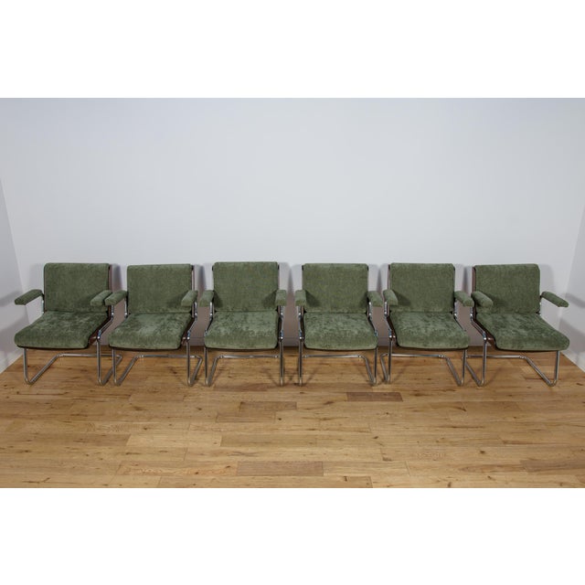 Chrome and Teak Chairs from Gordon Russell, United Knigdom, 1970s, Set of 6 For Sale - Image 4 of 18