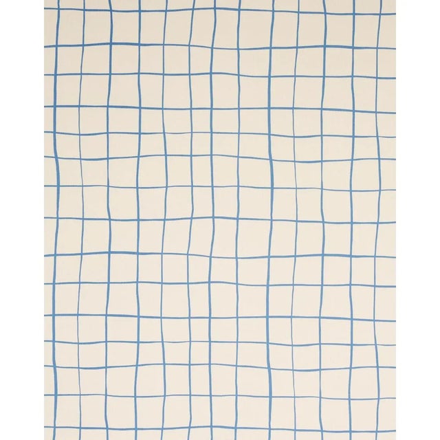 Charmingly wonky and drawn on a grand scale, Painterly Windowpane is as graphic and dramatic as a windowpane pattern can...