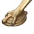 Traditional Aesthetic Movement Figural Heron Carved Gilt Wood Marble Top Side Stand C1880 For Sale - Image 3 of 14