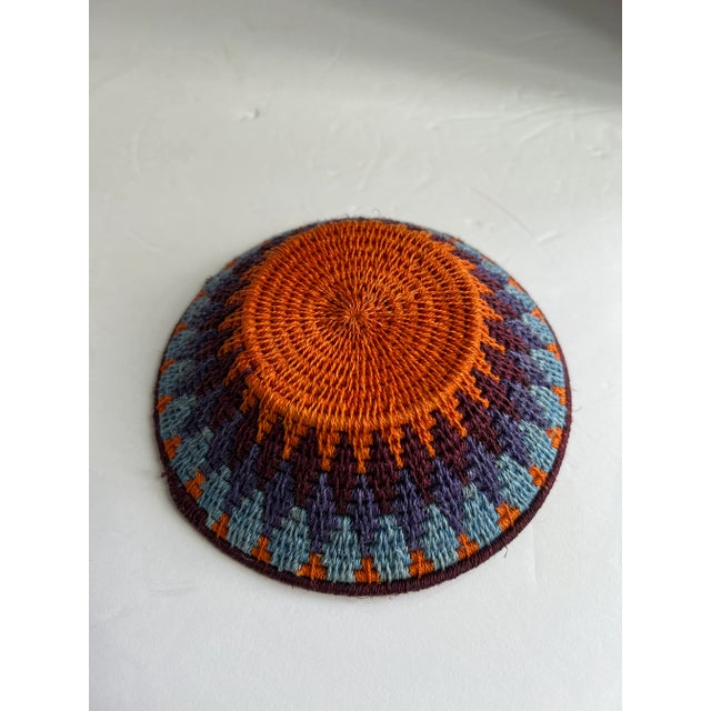 Small Colorful African Basket For Sale In Raleigh - Image 6 of 9