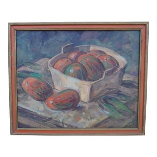 Karl Eugen Neuhaus (1904-1963) - Still Life: Mangos in Basket For Sale