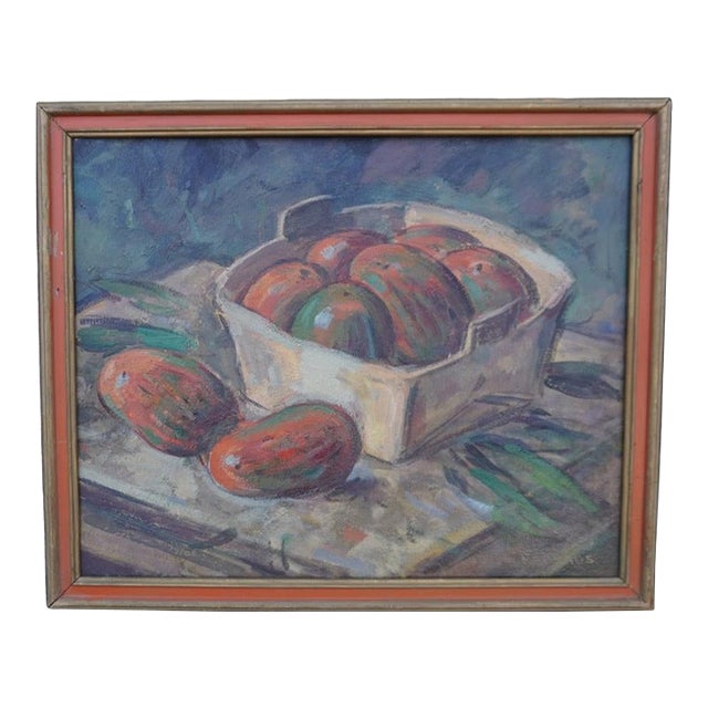Karl Eugen Neuhaus (1904-1963) - Still Life: Mangos in Basket For Sale