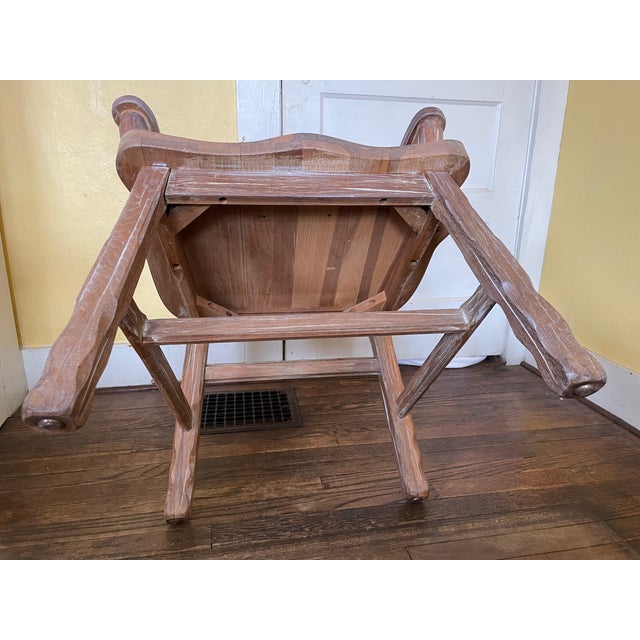 Vintage 1963 Attributed to A. Brandt Ranch Oak Rustic Captains Chair For Sale - Image 11 of 11