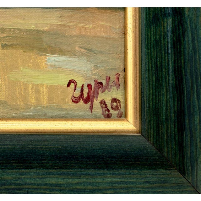 V. E. Gurev (Russian, XX), "In Zagorsk", Oil on Canvas, 1989, signed and dated lower right, signed, dated, and titled...