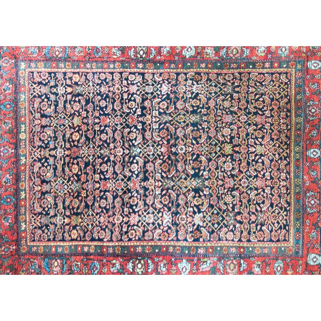 Textile Early 20th Century Persian Bidjar Rug For Sale - Image 7 of 14