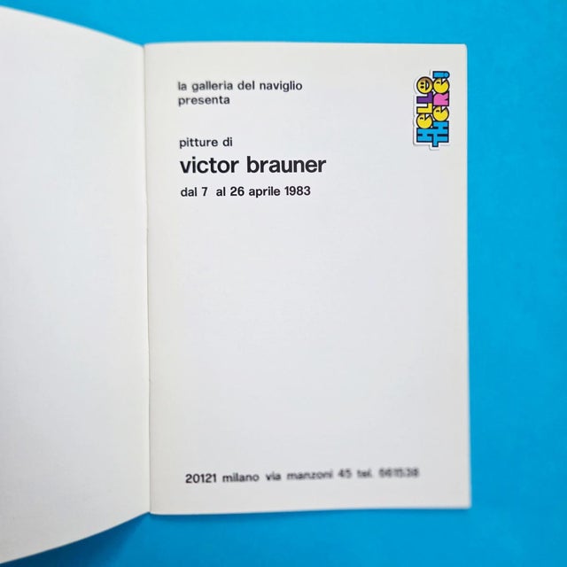 Contemporary 1983 Victor Brauner at Galleria Del Naviglio Milano Art Exhibition Book Catalogue 80s For Sale - Image 3 of 8