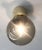 Fabio Ltd 21st Century Italian Uno Polished Brass and Smoky Murano Globe Flush Mount by Fabio LTD For Sale - Image 4 of 6
