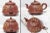 Mid-Century Chinese Yixing Tea Set, Teapot and Five Cups With Saucers, Marked For Sale - Image 6 of 12