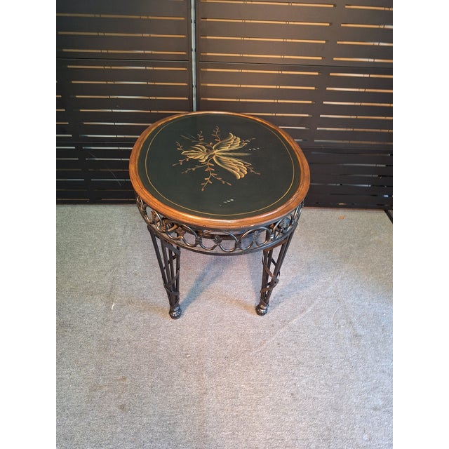 Beautiful table with detached tray that sits on top. There's not a Maker's Mark on the table, however it is consistent in...