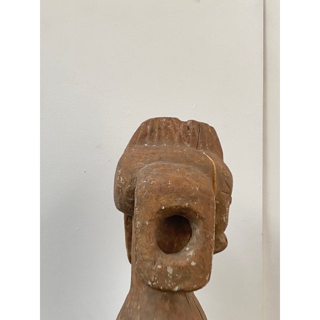 1950s Mid-20th Century Nude Mumuye Sculpture in Wood, 1950s For Sale - Image 5 of 7