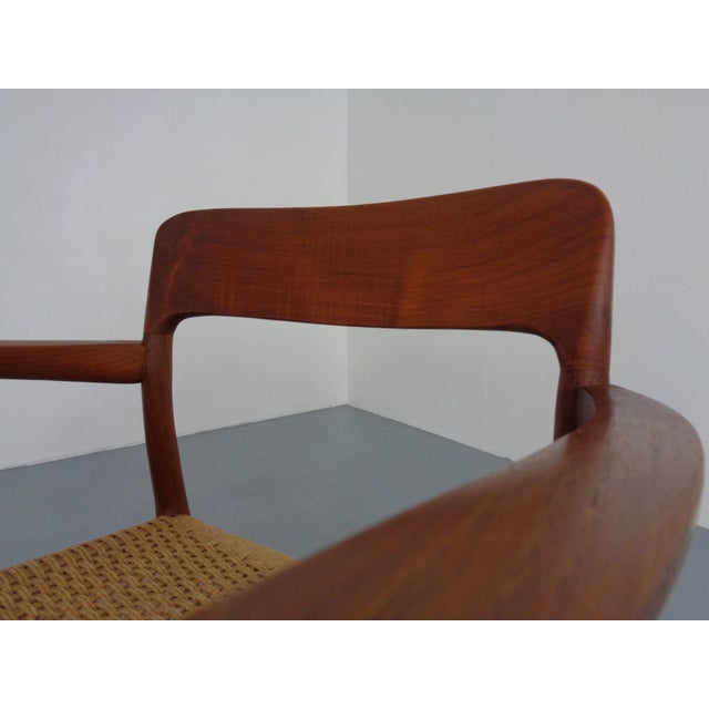Model 56 Armchair in Teak & Papercord by Niels Otto Møller for J.L. Møllers, Denmark, 1950s For Sale - Image 17 of 18