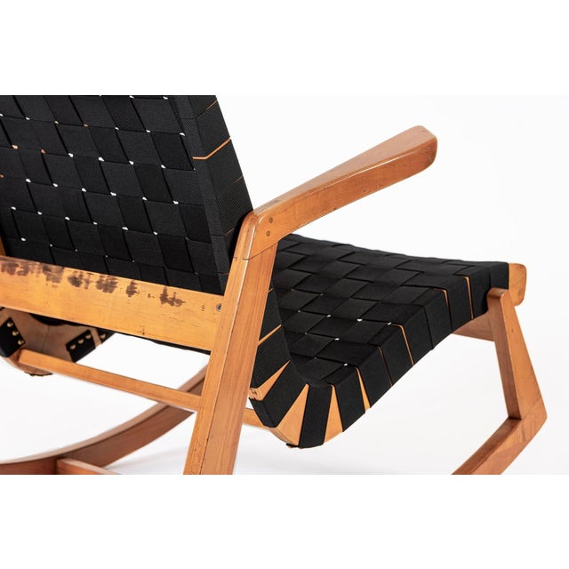 Rare Wooden Early Mid Century Rocking Chair by Ralph Rapson, 1940s For Sale - Image 14 of 16