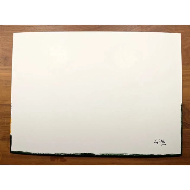 Glass Claude Gilli (1938-2015), French Pop Art, Modern Diptych Acrylic Painted Assemblage, "La Plage" For Sale - Image 7 of 9