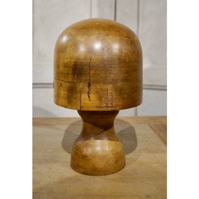 Antique French Milliners Hat Block on Stand, 1900s | Chairish
