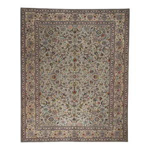 1950s Persian Kashan Area Rug 10’10” X 14’2″