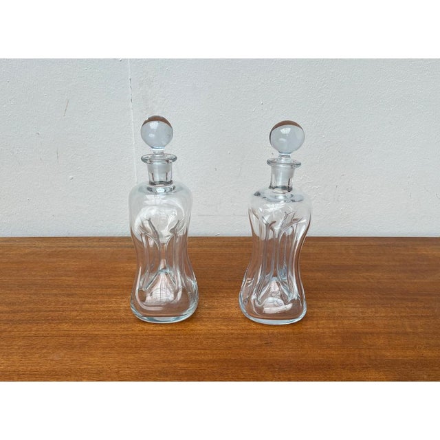 Vintage Danish Kluk Kluk Bottles in Glass from Holmegaard, 1970s, Set of 2 For Sale - Image 9 of 14