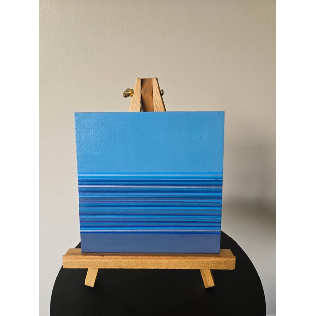 Blue & Purple Acrylic on wood · 6 x 6 inches Part of my Colorful Horizons Mini Series, Blue & Purple captures the quiet...