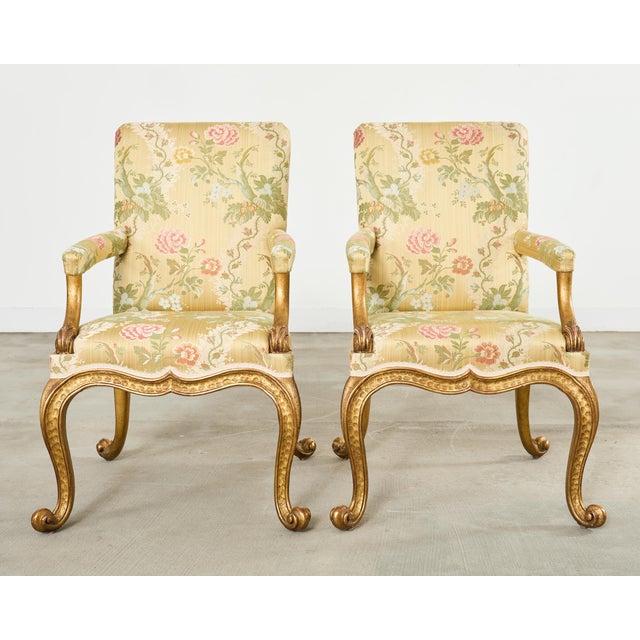 Set of Twelve Rose Tarlow Gold Leaf Kent Dining Chairs For Sale In Sacramento - Image 6 of 18