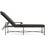 Contemporary Brown Jordan Venetian Adjustable Chaise Lounge, Textured Pewter frame with Fusion Charcoal fabric For Sale - Image 3 of 11