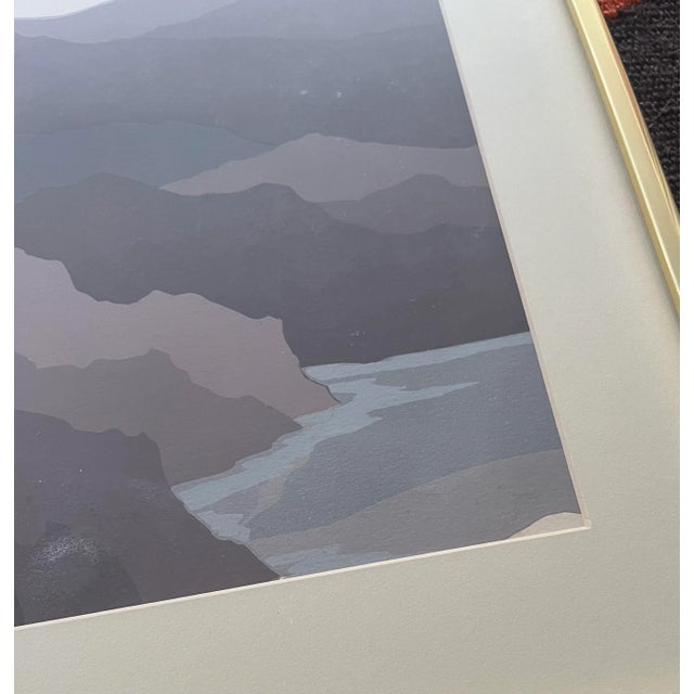 1970s Minimalist Landscape Serigraph 70s For Sale - Image 5 of 7