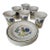 1980s Nikko Rooster Ironstone Breakfast or Luncheon Dish Set– 12 Pieces For Sale