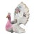 French Faience Salt Cellar Peacock Saint Clement For Sale