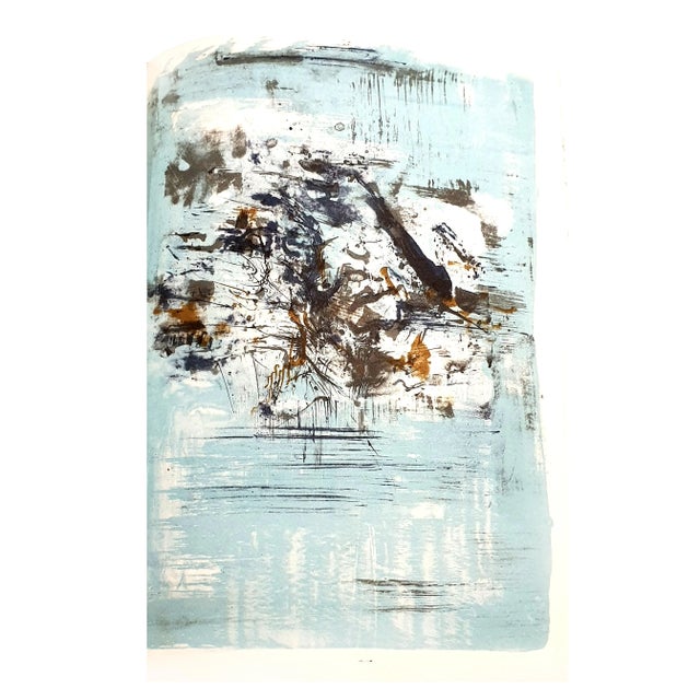 Zao Wou-ki - Original Lithograph - Abstract Composition 1962 For Sale - Image 8 of 8