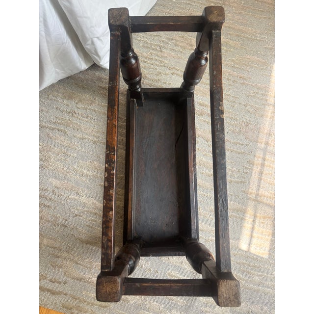 JacobeanStyle Oak Joint Stool, 19th Century For Sale - Image 10 of 10