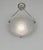 MULLER FRERES A nice French 1925 - 1935 art deco chandelier in nickel plated solid brass or bronze mount holding a bowl by...