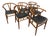 Hans Wegner for Carl Hansen & Sons Wishbone Chairs With Covers, Set of Six For Sale