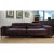Incredible pebble grain leather sofa from Roche Bobois, raised upon a chrome base. Clean, Modernist/Postmodern feel with...