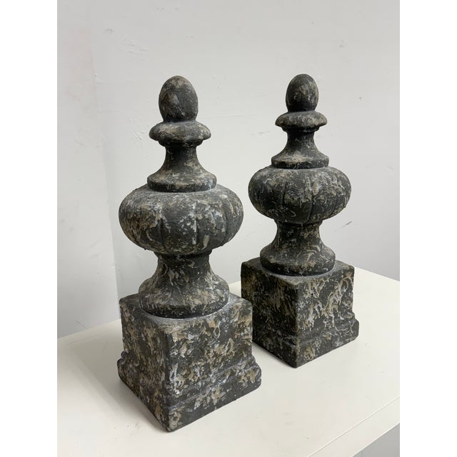Traditional Aidan Gray Architectural Finials, Pair For Sale - Image 3 of 12
